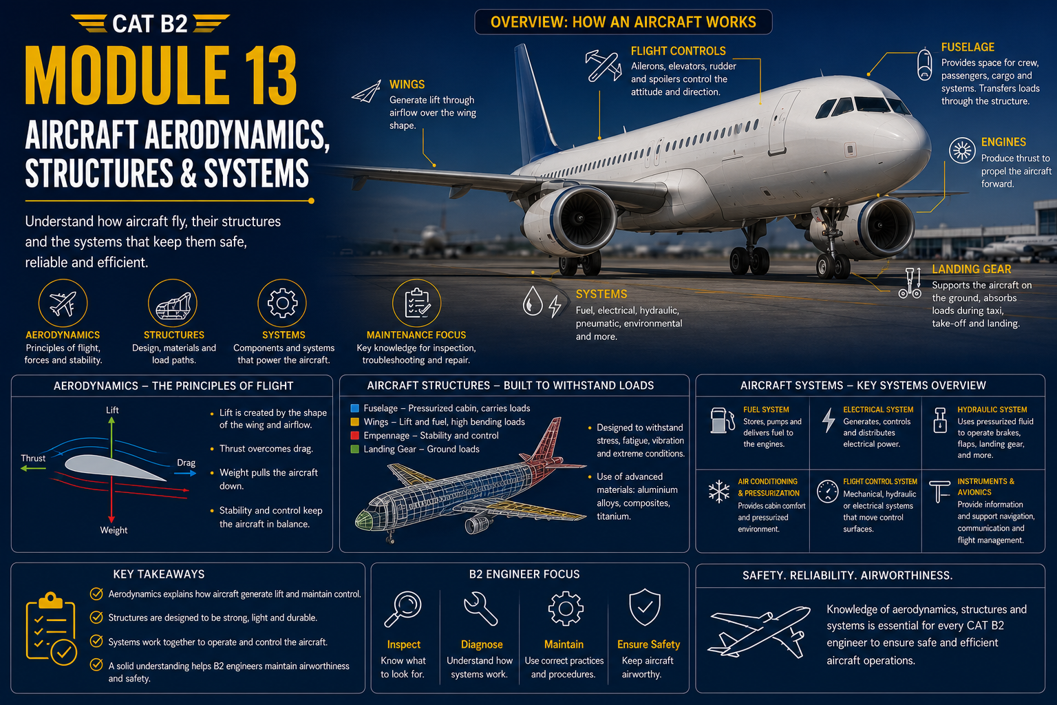Module 13 – Aircraft Aerodynamics, Structures and Systems